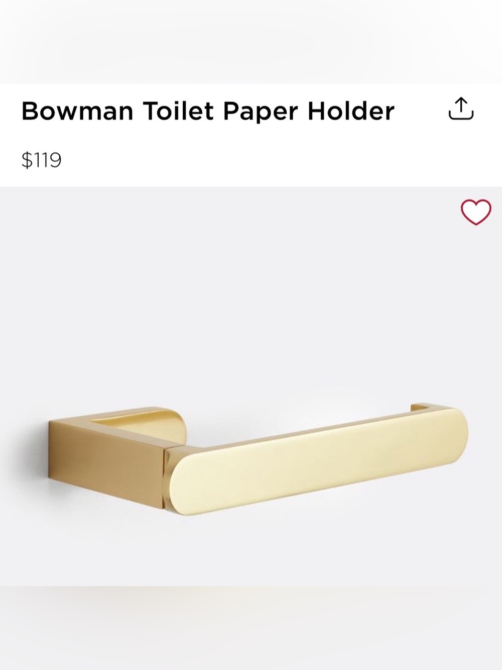 Rejuvenation Bowman Toilet Paper Holder